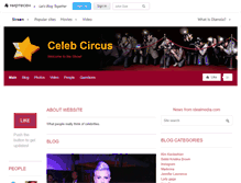 Tablet Screenshot of celebcircus.com